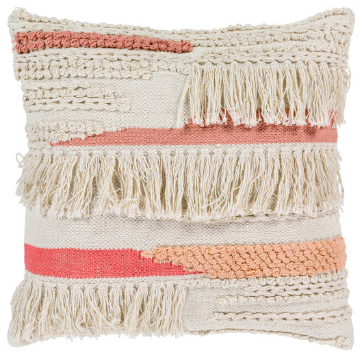 Surya Merdo Cream Pillow Shell With Polyester Insert 20"H X 20"W