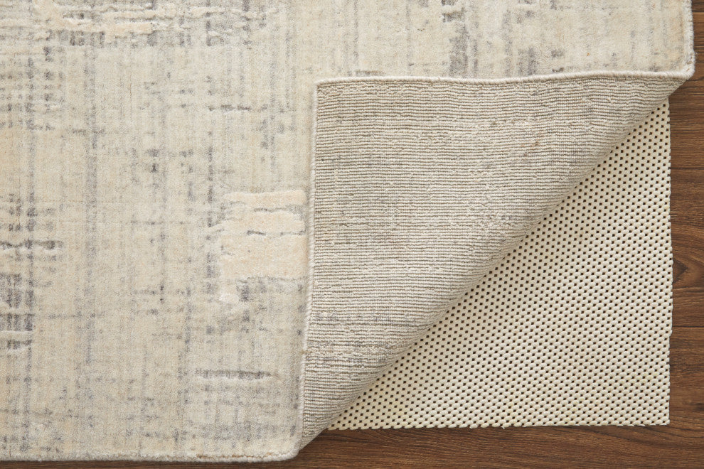 Kinton Modern Abstract, Ivory, 10'x14' Area Rug
