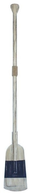Wooden Rustic Squared Rowing Oar With Hooks, King 50''