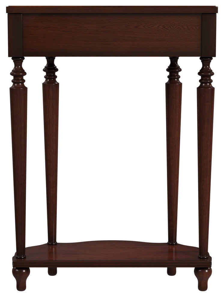 Ashby Painted Console Table, Winter Forest, Cherry Brown