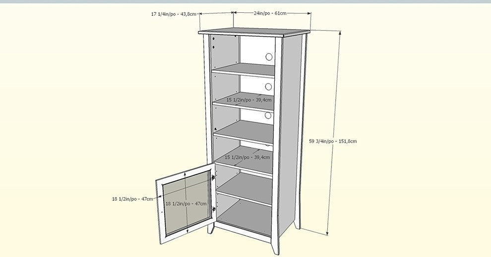 Tuxedo Curio Cabinet 203306 from Nexera, Black