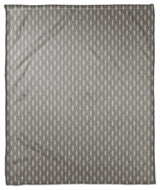 Indigo Leaf Gray 50x60 Throw Blanket