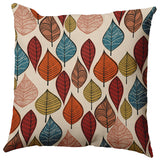 20" x 20" Autumn Leaves Decorative Throw Pillow, Sienna