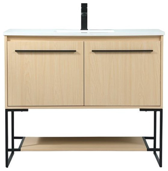 Elegant Decor Sloane Bathroom Vanity Maple