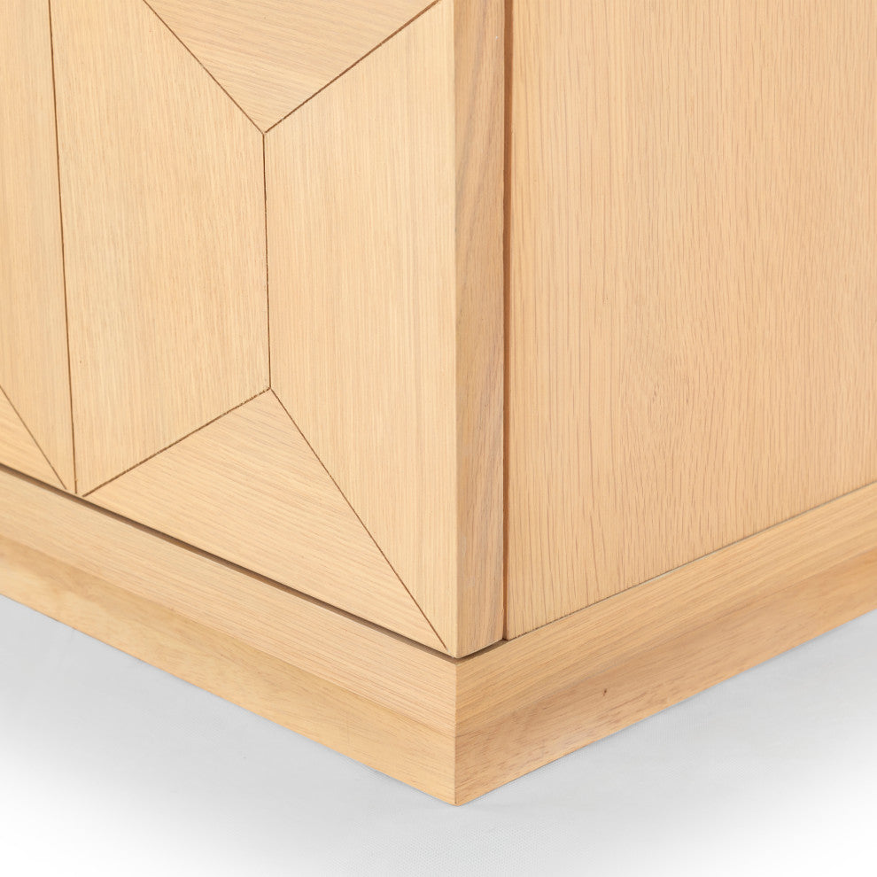 Safavieh Couture Deziree Wood 2 Drawer Nightstand, Natural