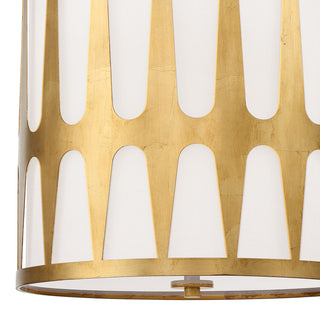 Royston 4 Light Antique Gold Pendant