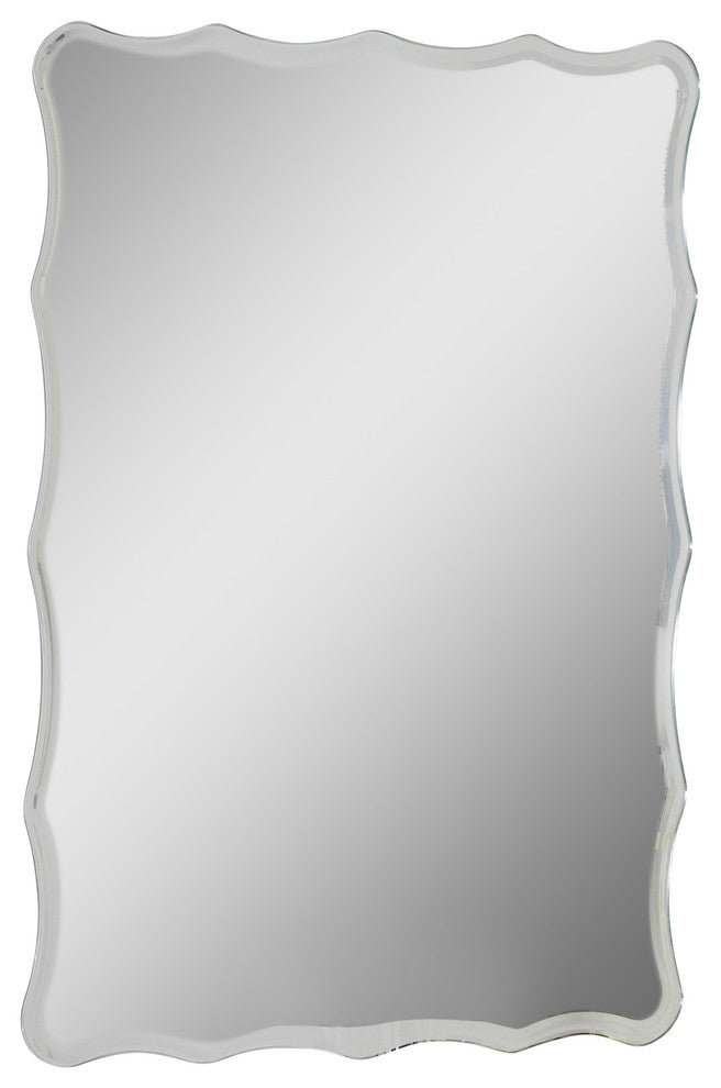 Decor Wonderland Frameless Ridge Mirror