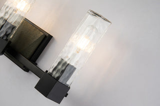 Navarre 3 Light Bath Vanity Light in Matte Black and Dark Grey