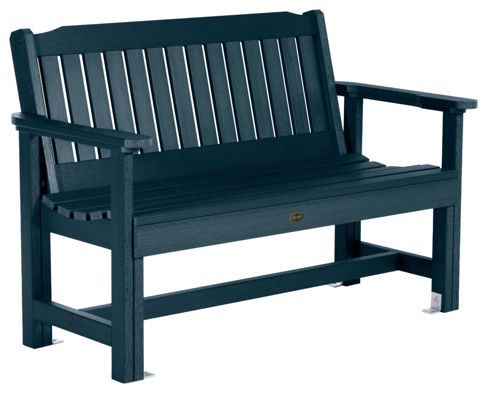 The Sequoia Professional Commercial Grade Exeter 4' Garden Bench, Federal Blue