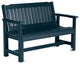 The Sequoia Professional Commercial Grade Exeter 4' Garden Bench, Federal Blue