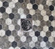 Square Shower Drain, Turtle Design , Replacement for Cal Faucets