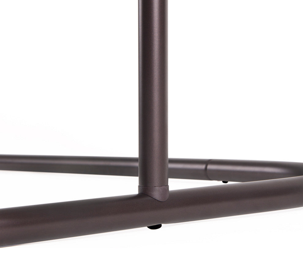 Utopia Alley Aluminum Hoop Shower Rod 45.7" Size by 22", Oil Rubbed Bronze