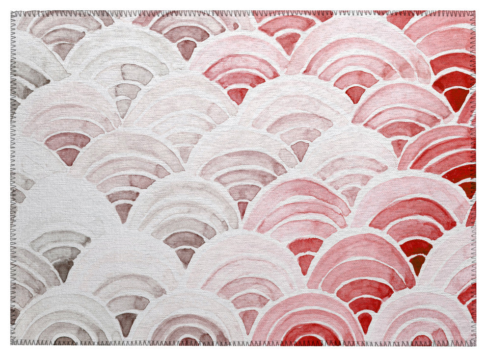 Indoor/Outdoor Seabreeze SZ5 Scarlett Machine Washable 1'8" x 2'6" Rug