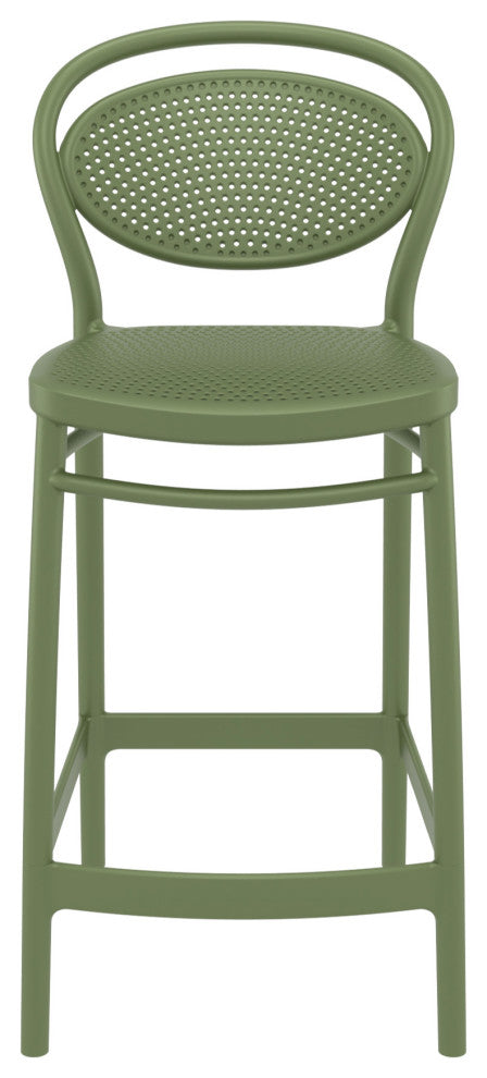 Marcel Counter Stool, Set of 2, Olive Green