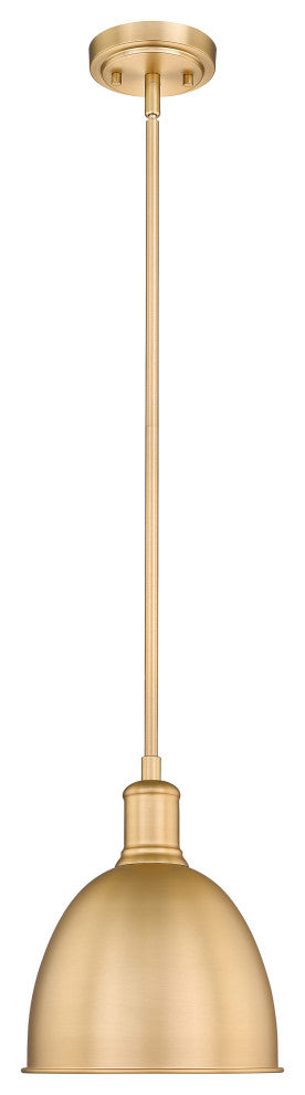 Zlite 4500P8-CB 1-Light Pendant, Classic Brass