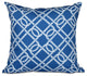 Know The Ropes, Geometric Print Outdoor Pillow, Blue, 18"x18"