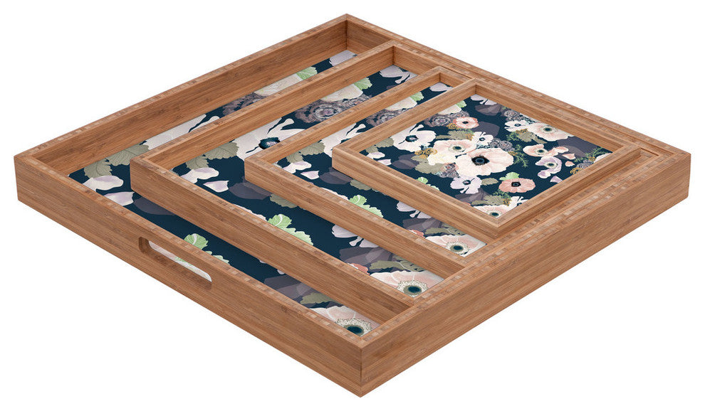 Deny Designs Khristian A Howell Une Femme In Blue Square Tray