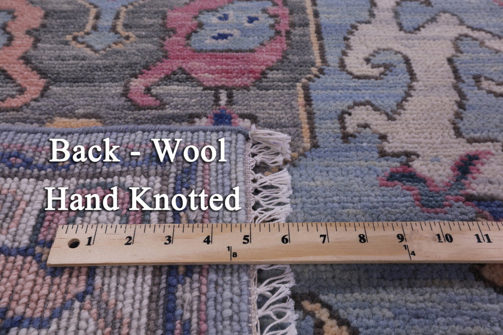 Hand Knotted Turkish Oushak Wool Rug 8' 0" X 9' 11" - Q15858