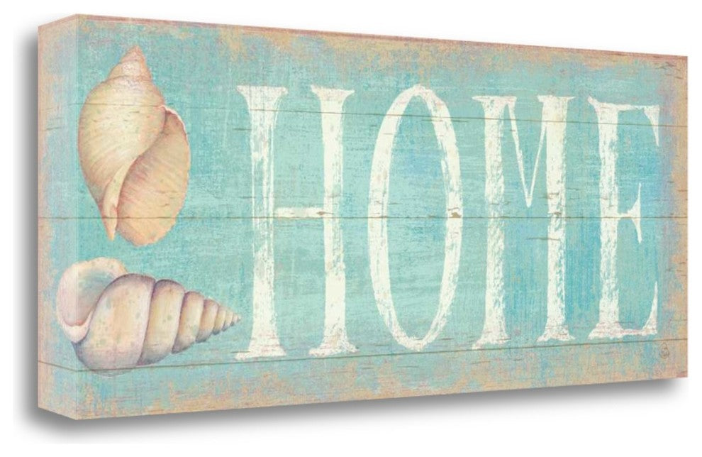"Pastel Home" By Daphne Brissonnet, Giclee Print on Gallery Wrap Canvas