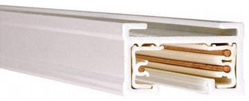 WAC Lighting J Track 4' 2-Circuit 120V with 2 End Caps in White