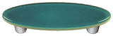 Steel Blue Pull Oval, Black Post
