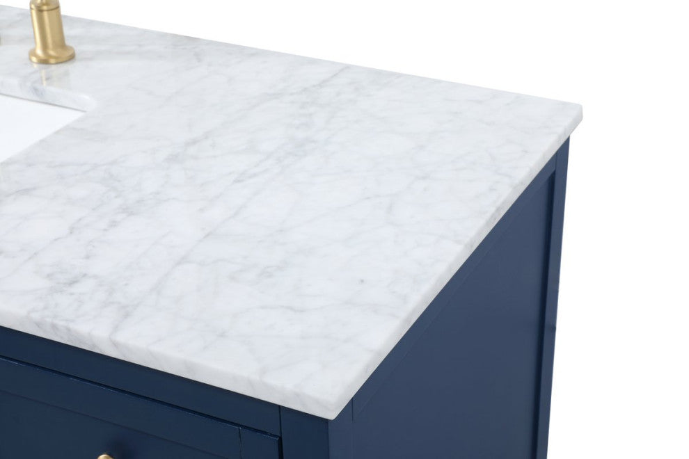 Home Living 22" Farmhouse Blue-Light Bathroom Vanity