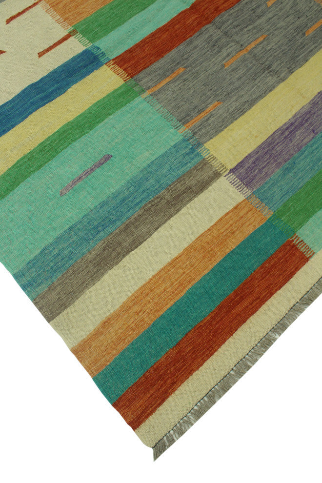 Winchester Kilim Nafi Rust/Ivory Rug, 6'8x9'10