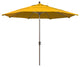 11' Champagne Auto-Tilt Crank Aluminum Umbrella, Yellow Pacifica