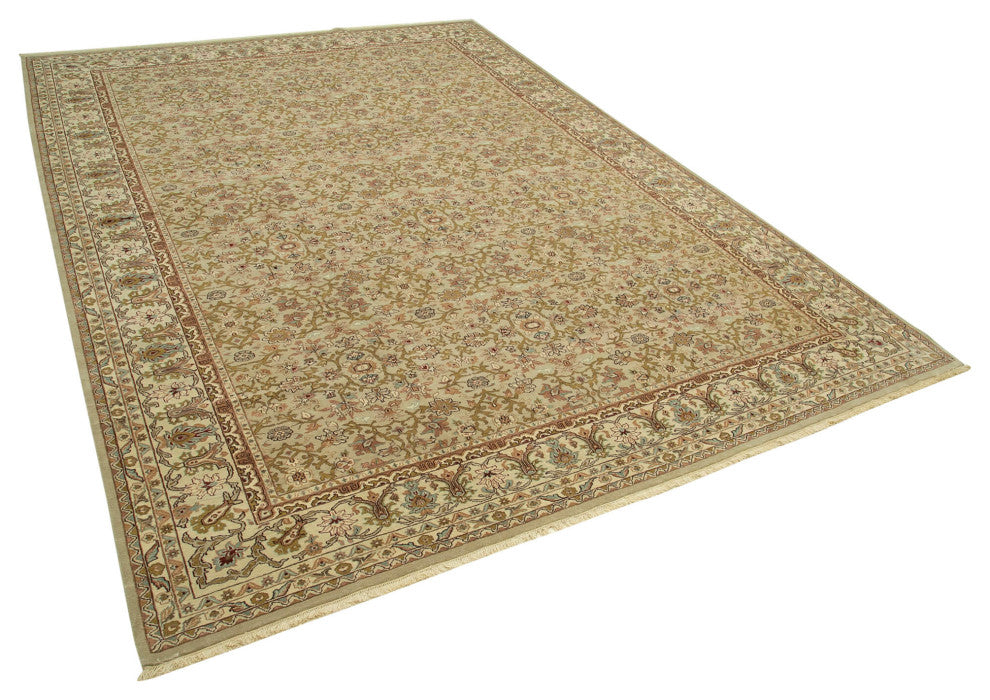 Rug N Carpet - Handwoven Oriental 9' 10" x 13' 9" Pastel Large Oushak Rug