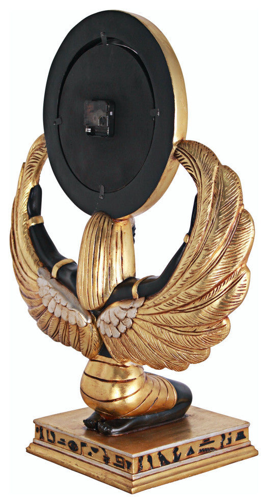 Egyptian Goddess Isis Grand-Scale Clock Statue