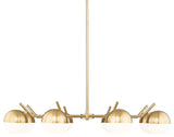 Z-Lite 7517-8 Realm Sphere 8 Light 44"W Chandelier - Modern Gold