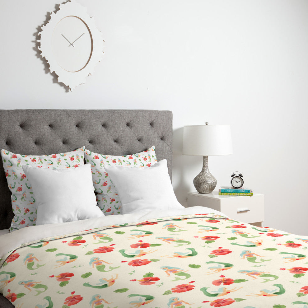 Deny Designs Wonder Forest Mystical Mermaids Lightweight Duvet Cover