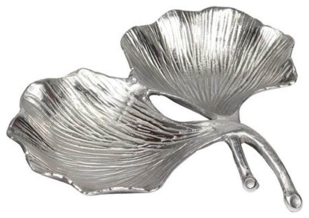 Two Section Textured Flower Serving Bowl