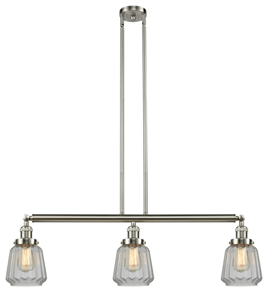 Innovations Lighting 213-Sn-S-G142-Led 3 Light Dimmable Led Island Light