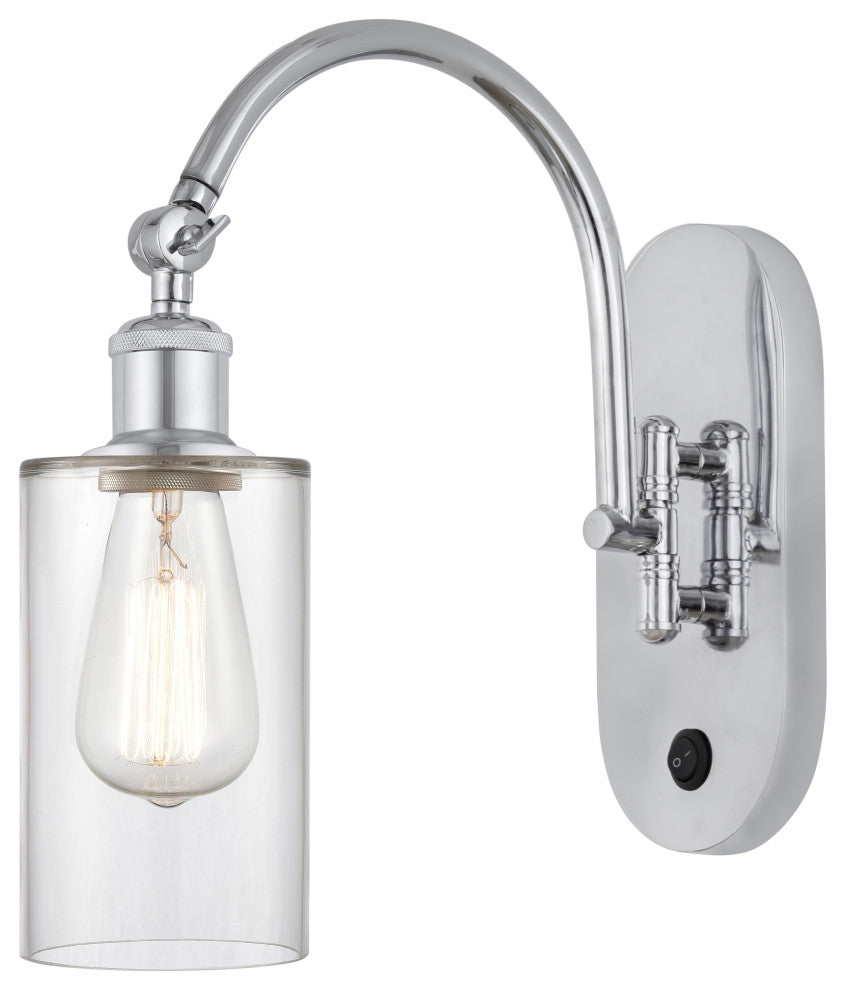 Innovations 518-1W-PC-G802 Clymer 1 Light 5.3" Sconce, Polished Chrome