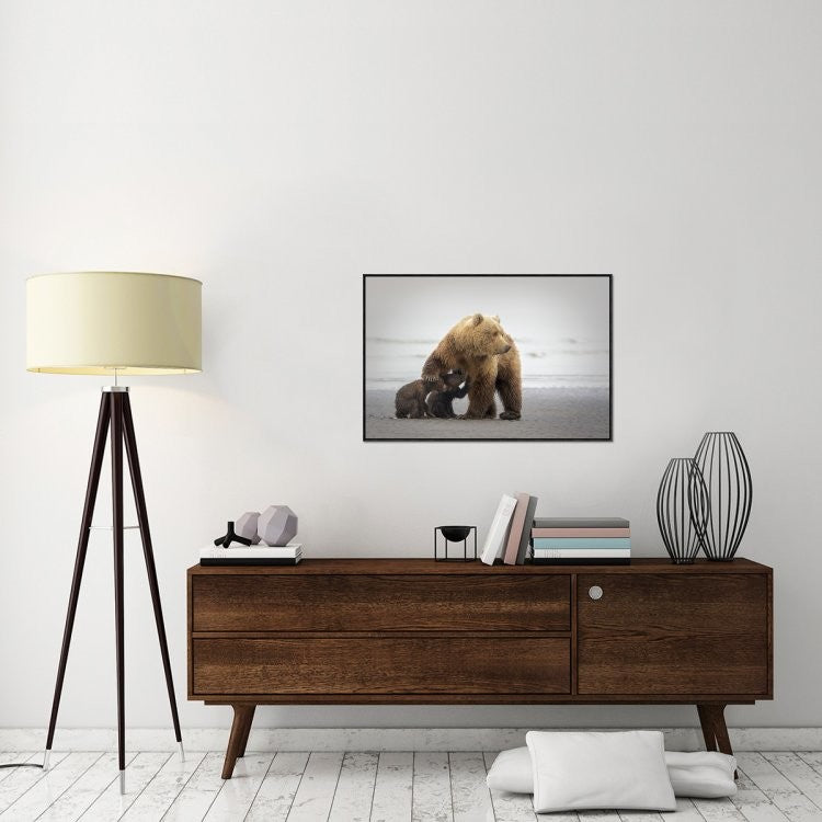 "Family Time" Framed Canvas Giclee by Renee Doyle, 37x25"