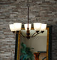 Stefan 5-Light Chandelier, Oil Rubbed Bronze, Frosted