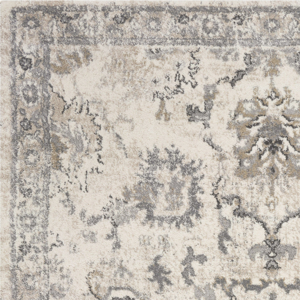 KAS Hue 4707 Ivory Farrah Area Rug, 5'3"x7'7"