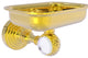 Pacific Grove Wall-Mount Soap Dish Holder with Twist Accents, Polished Brass