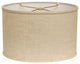 12" Light Wheat Throwback Oval Linen Lampshade