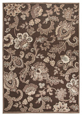 Rectangle Abacasa Napa Arlington Area Rug, Black/Gray/Ivory, 63"x90"