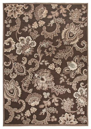 Rectangle Abacasa Napa Arlington Area Rug, Black/Gray/Ivory, 63"x90"