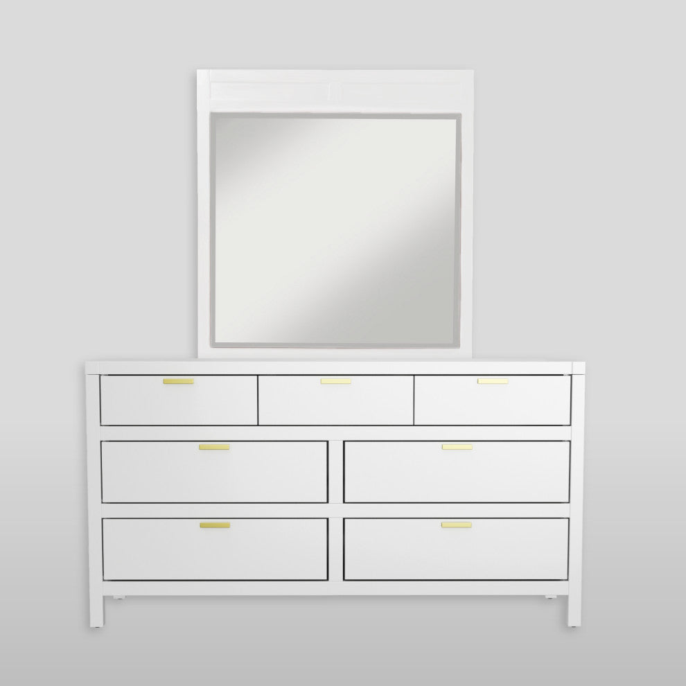 Carmel Mirror, White