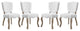 Array Dining Side Chair Set of 4, White