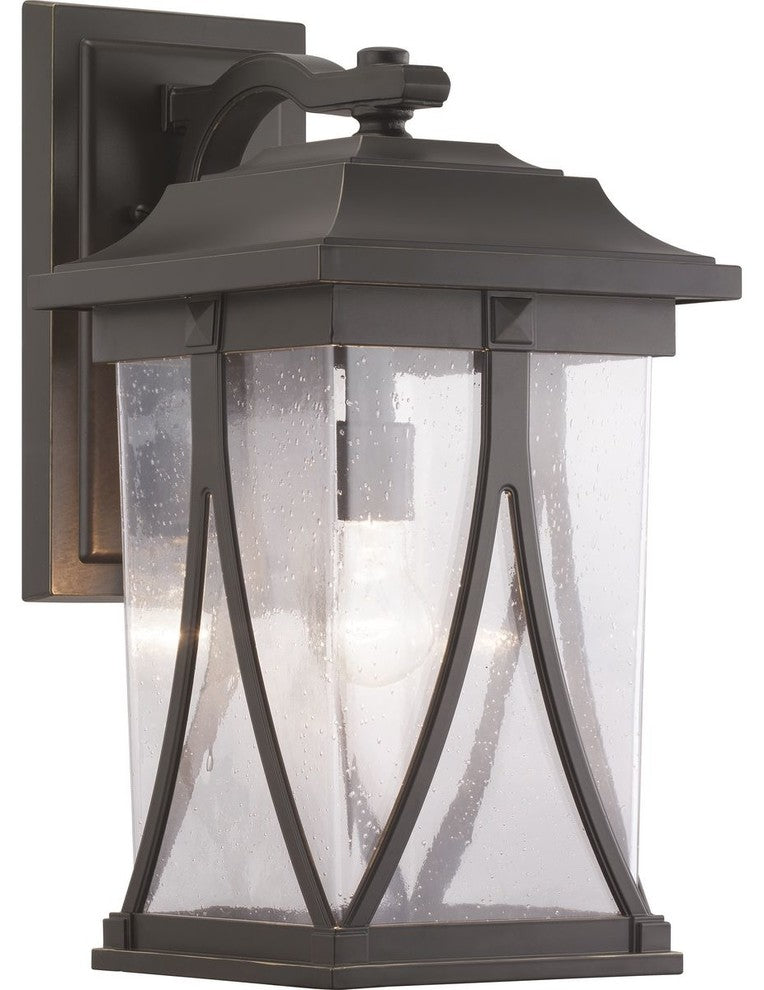 Abbott Collection 1-Light Large Wall Lantern, Antique Bronze