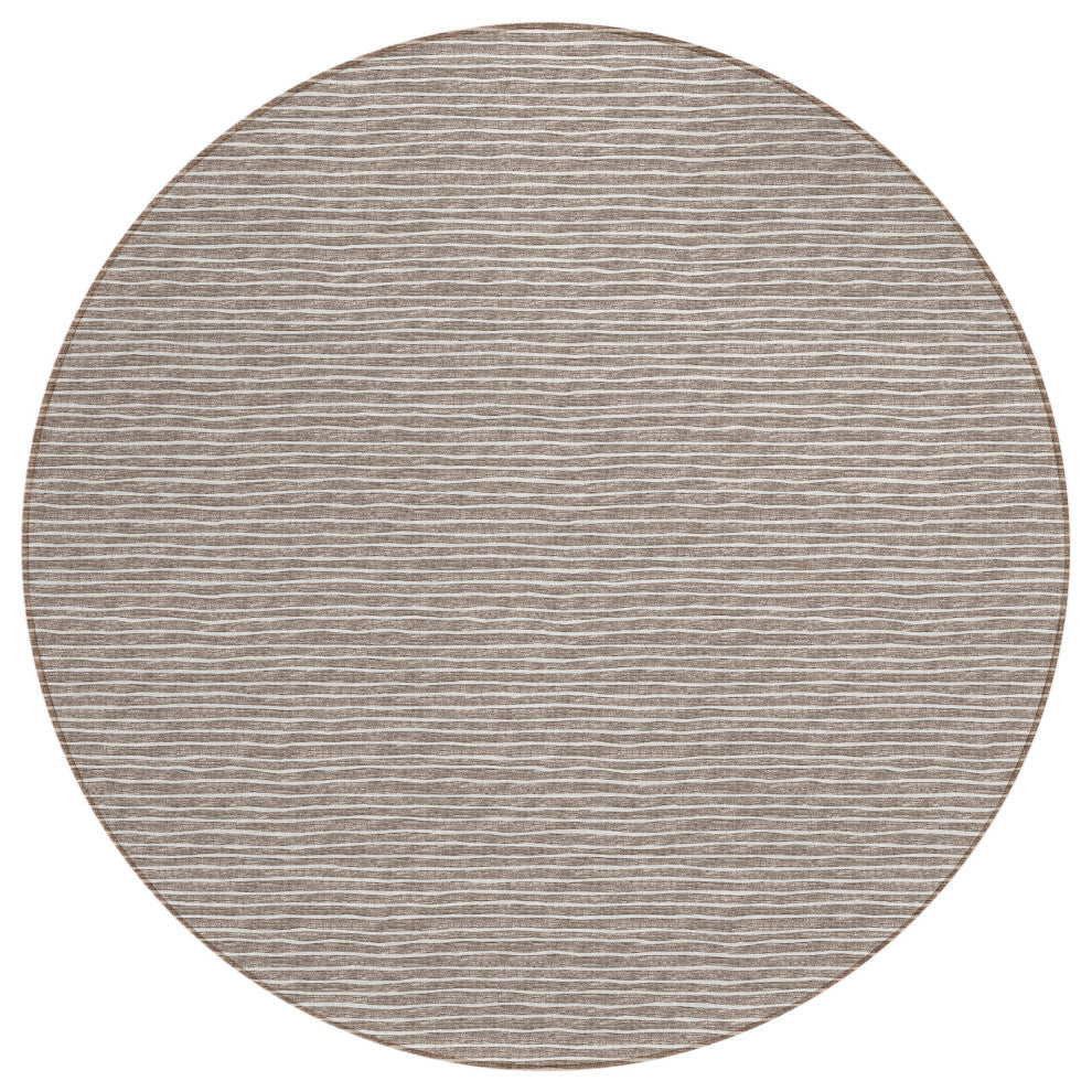 Indoor/Outdoor Laidley LA1 Taupe Machine Washable 10' x 10' Rug