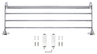 MODONA's 24" Commercial Towel Rack -, Polished Chrome