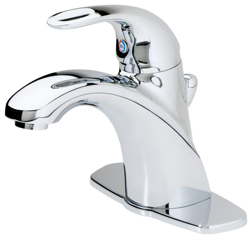 Parisa Single Control 4" Centerset Bathroom Faucet, Polished Chrome