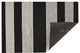 Bold Stripe Shag Mat, Black and White, 18"x28"