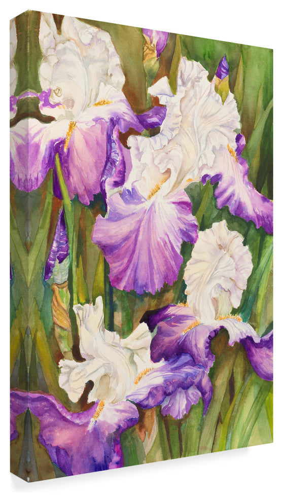 Joanne Porter 'Lavender Iris' Canvas Art, 24"x16"